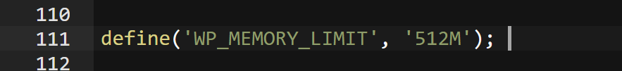 WordPress Memory Limit